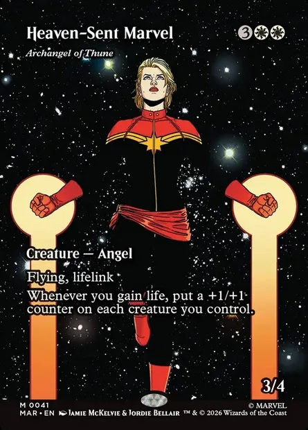 Archangel of Thune, Magic card MAR 41 — Marvel Universe set
