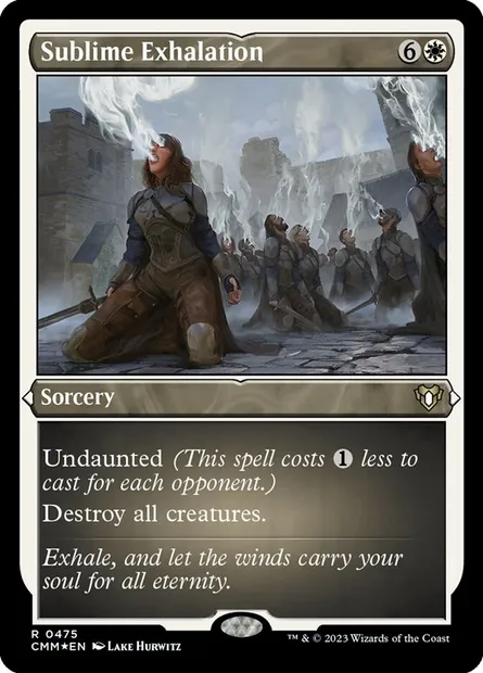 Sublime Exhalation, Magic card CMM 475 — Commander Masters set