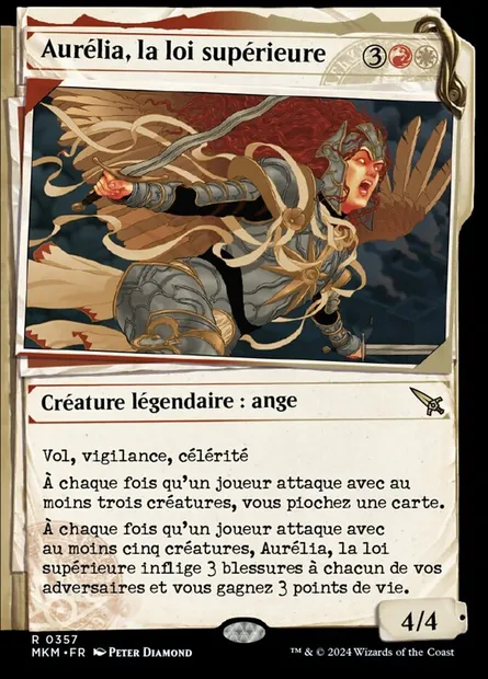 Aurélia, la loi supérieure, carte Magic MKM 357 — extension Murders at Karlov Manor