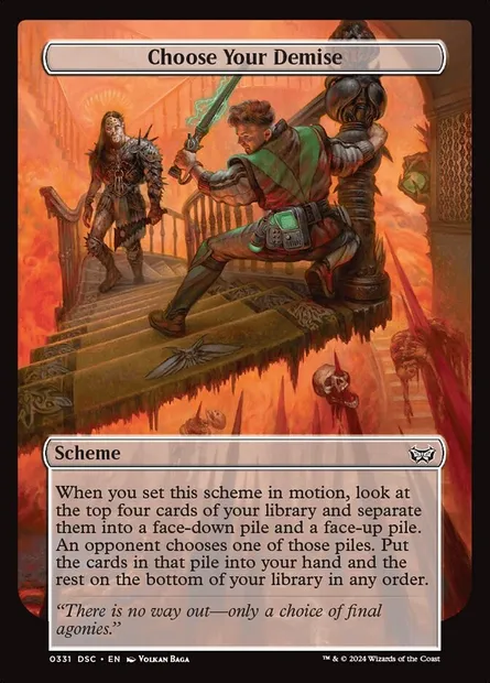 Choose Your Demise, Magic card DSC 331 — Duskmourn: House of Horror Commander set