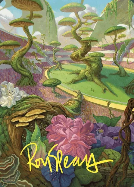 Undergrowth Stadium // Undergrowth Stadium, carte Magic ACMM 49 — extension Commander Masters Art Series