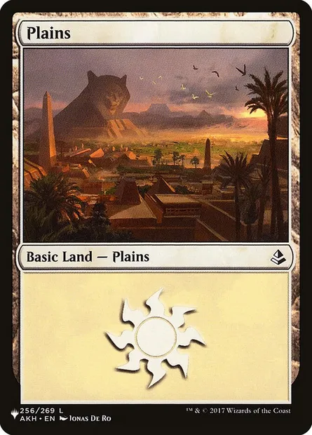 Plains, Magic card PLST AKH-256 — The List set