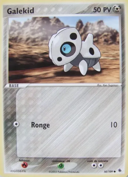 Galekid, carte Pokémon RS 50 — extension EX Rubis & Saphir