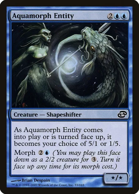 Aquamorph Entity, Magic card PLC 33 — Planar Chaos set