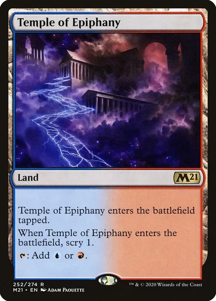 Temple of Epiphany, Magic card M21 252 — Core Set 2021 set