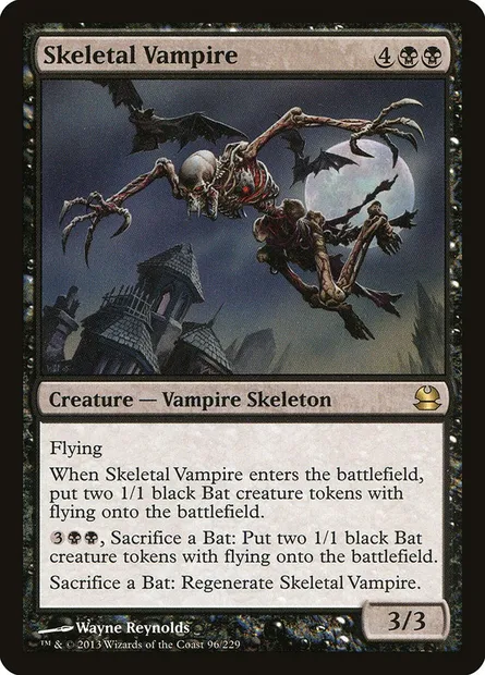Vampire squelette, carte Magic MMA 96 — extension Modern Masters
