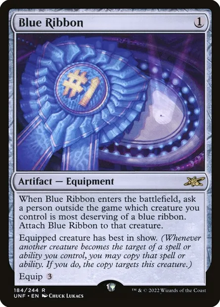 Blue Ribbon, Magic card UNF 184 — Unfinity set