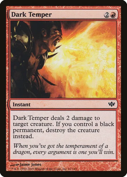 Dark Temper, Magic card CON 61 — Conflux set