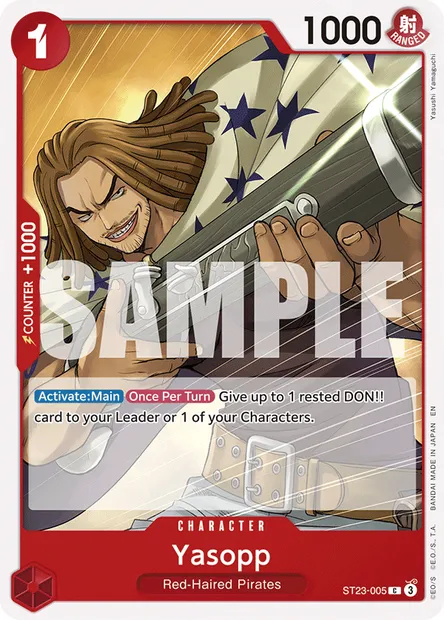 Yasopp, One Piece card ST23-005 — RED Shanks set