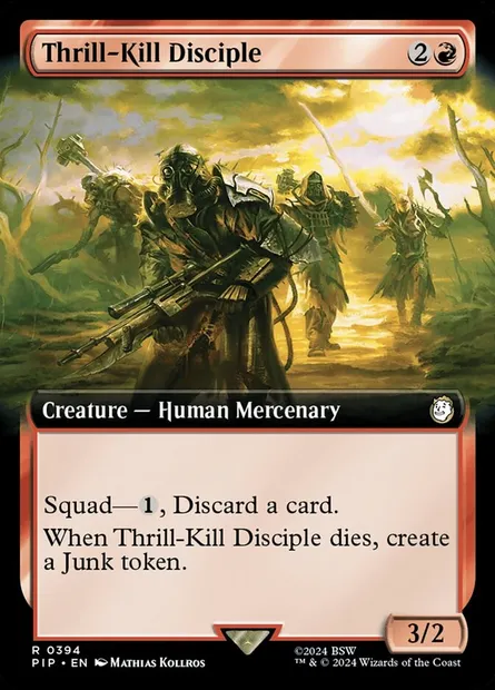 Thrill-Kill Disciple, Magic card PIP 394 — Fallout set