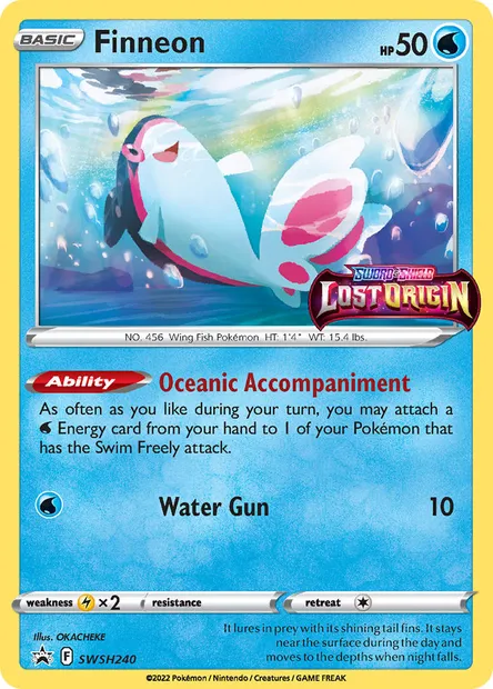 Finneon, Pokémon card SWSH 240 — SWSH Black Star Promos set