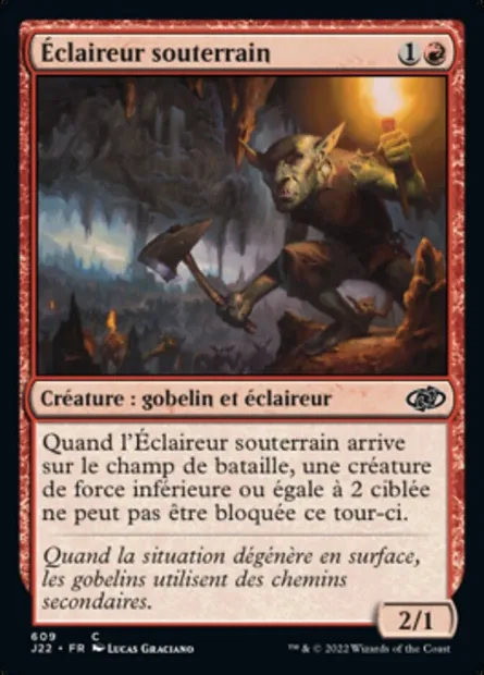 Éclaireur souterrain, carte Magic J22 609 — extension Jumpstart 2022