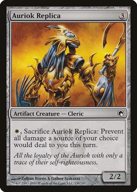Auriok Replica, Magic card SOM 138 — Scars of Mirrodin set