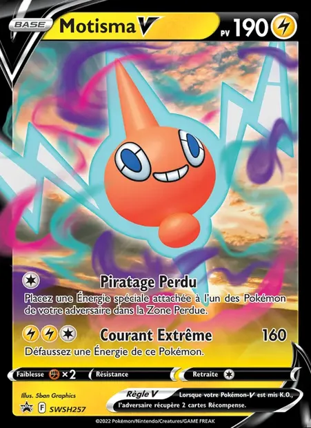 Motisma V, carte Pokémon SWSH 257 — extension Promo SWSH
