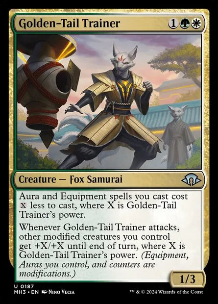 Golden-Tail Trainer, Magic card MH3 187 — Modern Horizons 3 set