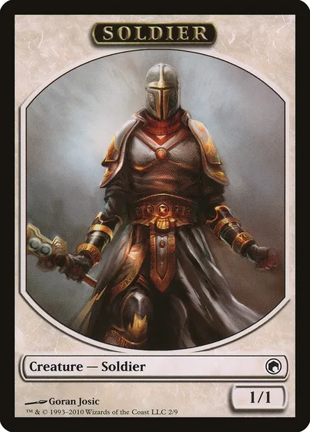 Soldier, Magic card TSOM 2 — Scars of Mirrodin Tokens set