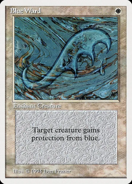 Rune de garde bleue, carte Magic SUM 7 — extension Summer Magic / Edgar