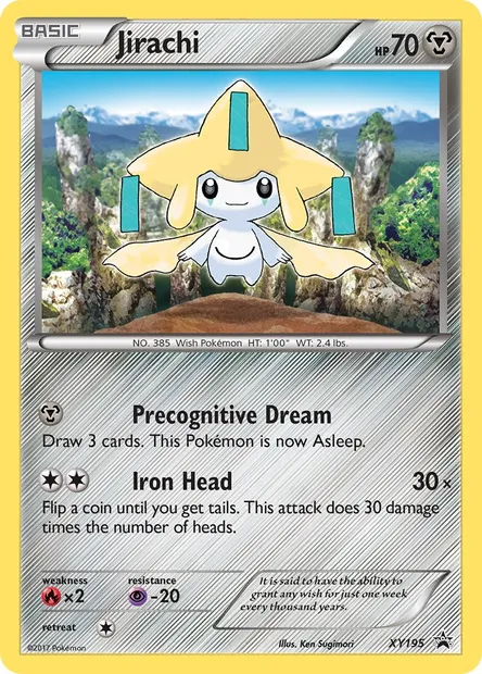 Jirachi, Pokémon card XY 195 — XY Black Star Promos set
