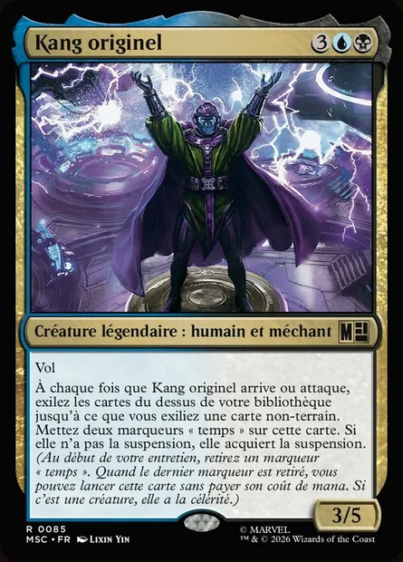 Kang originel, carte Magic MSC 85 — extension Marvel Super Heroes Commander