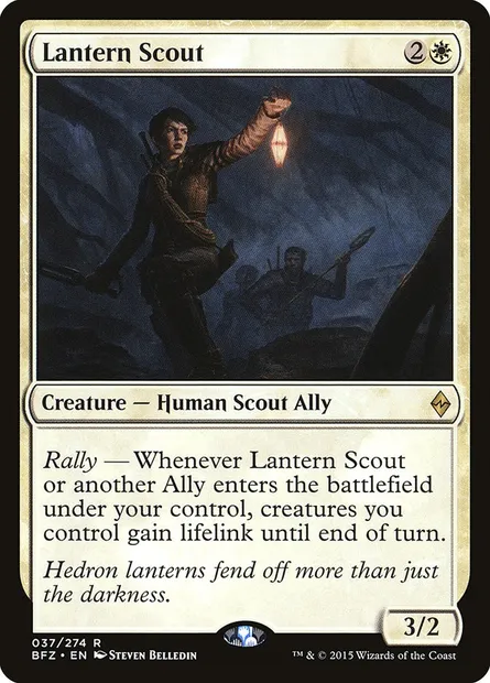 Lantern Scout, Magic card BFZ 37 — Battle for Zendikar set