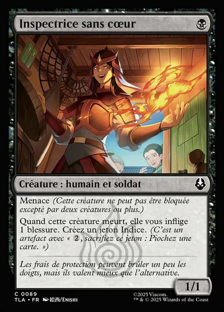 Inspectrice sans cœur, carte Magic TLA 89 — extension Avatar: The Last Airbender