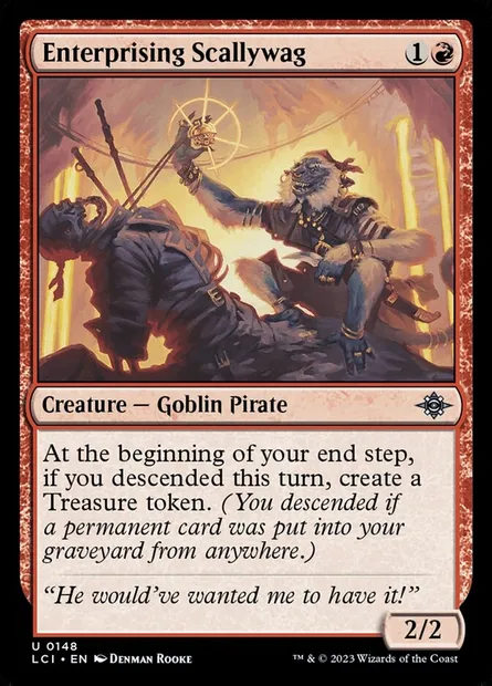 Enterprising Scallywag, Magic card LCI 148 — The Lost Caverns of Ixalan set
