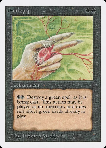 Deathgrip, Magic card 2ED 101 — Unlimited Edition set
