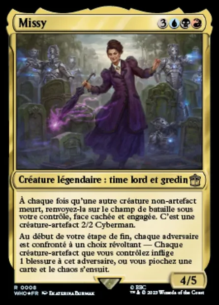 Missy, carte Magic WHO 8 — extension Doctor Who