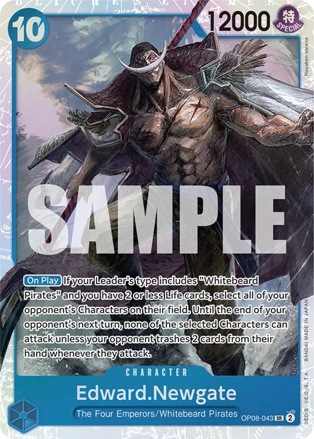 Edward.Newgate, One Piece card OP08-043 — TWO LEGENDS set