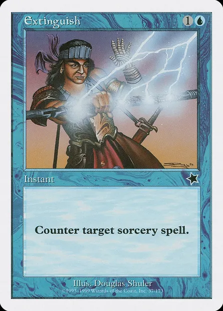 Extinguish, Magic card S99 37 — Starter 1999 set