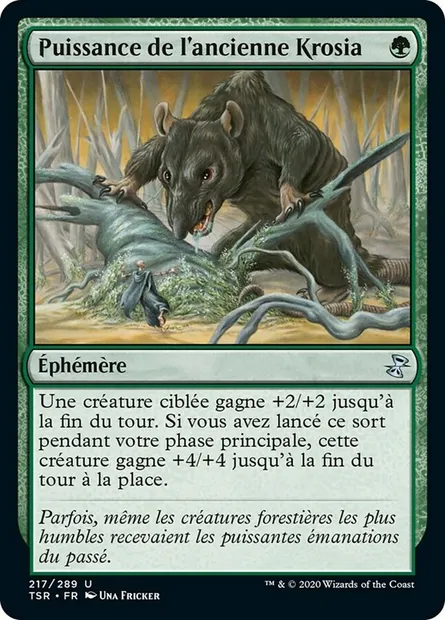Puissance de l'ancienne Krosia, carte Magic TSR 217 — extension Spirale Temporelle Remastered