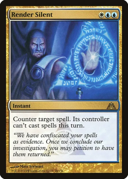 Render Silent, Magic card DGM 96 — Dragon's Maze set