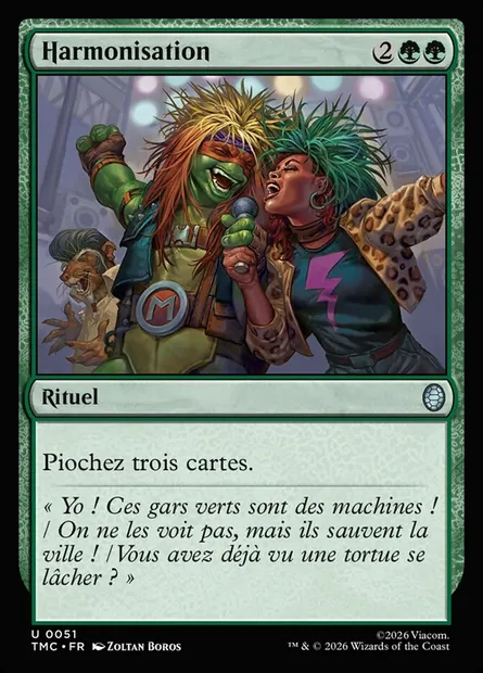 Harmonisation, carte Magic TMC 51 — extension Teenage Mutant Ninja Turtles Eternal