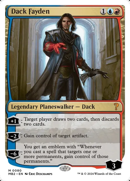 Dack Fayden, Magic card MB2 80 — Mystery Booster 2 set