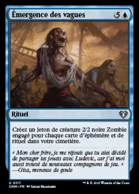 Émergence des vagues, carte Magic CMM 117 — extension Commander Masters