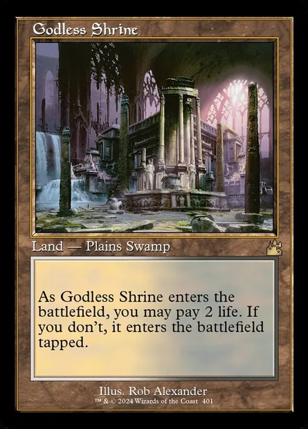 Godless Shrine, Magic card RVR 401 — Ravnica Remastered set