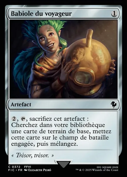 Babiole du voyageur, carte Magic FIC 372 — extension Final Fantasy Commander