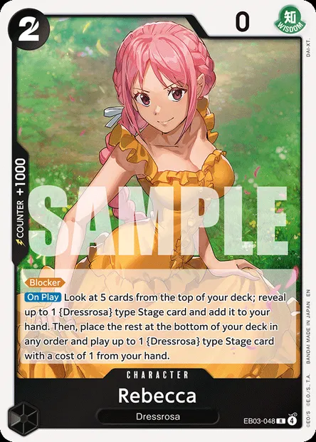 Rebecca, One Piece card EB03-048 — ONE PIECE HEROINES EDITION set