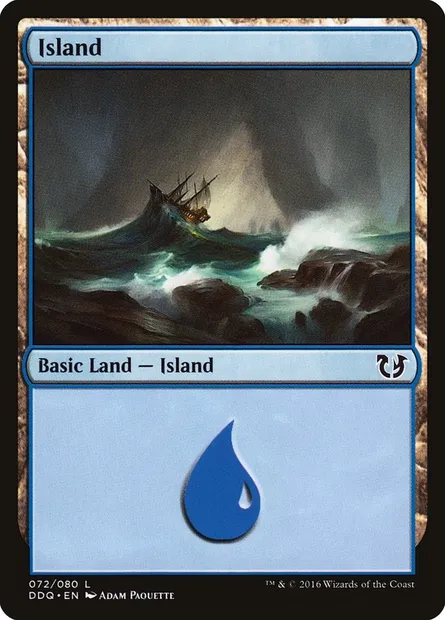 Île, carte Magic DDQ 72 — extension Duel Decks: Blessed vs. Cursed