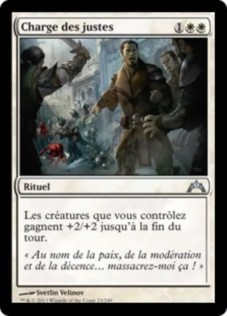 Charge des justes, carte Magic GTC 23 — extension Insurrection