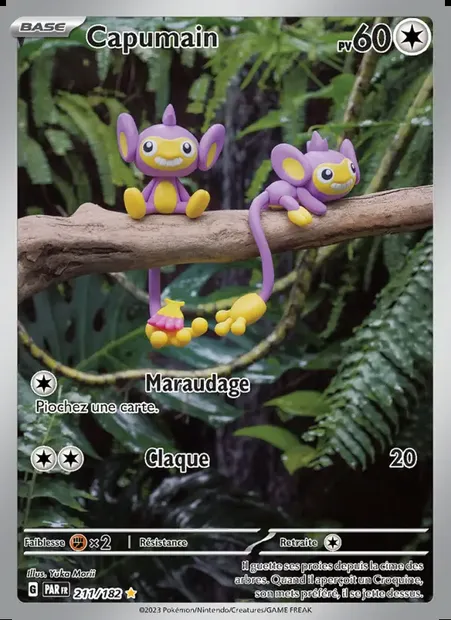 Capumain, carte Pokémon PAR 211 — extension Faille Paradoxe