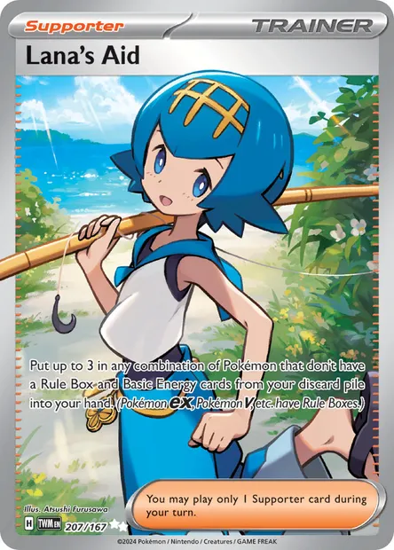 Lana's Aid, Pokémon card TWM 207 — Twilight Masquerade set