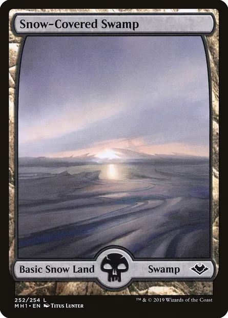 Snow-Covered Swamp, Magic card MH1 252 — Modern Horizons set