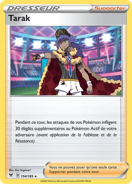 Tarak, carte Pokémon VIV 154 — extension Voltage Éclatant