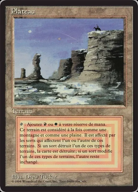 Plateau, carte Magic FBB 284 — extension Foreign Black Border