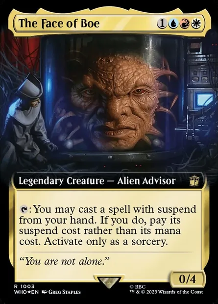 Face de Boe, carte Magic WHO 1003 — extension Doctor Who
