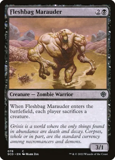 Maraudeur sacpeau, carte Magic SCD 78 — extension Starter Commander Decks