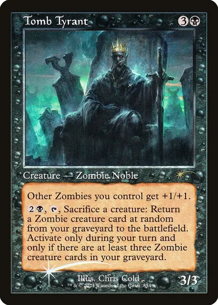 Tomb Tyrant, Magic card SLD 854 — Secret Lair Drop set