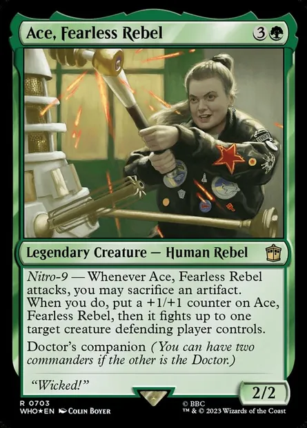 Ace, rebelle intrépide, carte Magic WHO 703 — extension Doctor Who