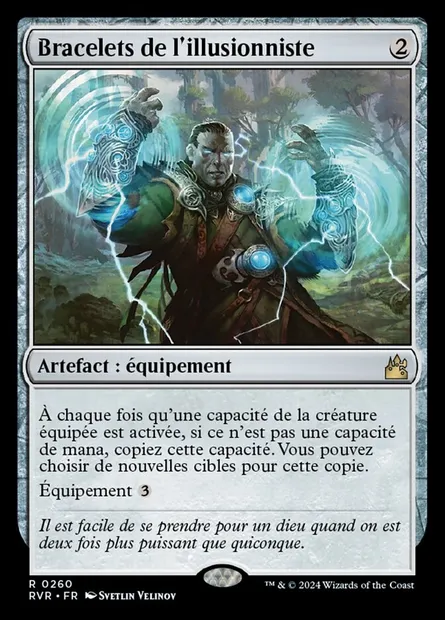 Bracelets de l'illusionniste, carte Magic RVR 260 — extension Ravnica Remastered